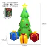 Modelo de Papá Noel Inflable Transfronterizo, Decoración Inflable de Regalo de Papá Noel, Inflable Navideño para Jardín Exterior