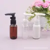 Botella exprimible de 40 ml, botella con bomba de clip, botella de loción, botella de champú, botella PET de pico de pato de 40 ML, botella de limpiador facial