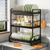 Estante de cocina de acero inoxidable 304 para condimentos, estante de almacenamiento de encimera de múltiples capas, estante de escritorio engrosado para botellas de salsa de soja y condimentos