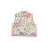 Conjunto de Casaco de Lã Quente Estilo Chinês e Shorts para Meninas Wulibu, Colete Grosso de Inverno para Crianças com Bordado de Coelho de Jade e Flores