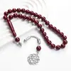33 Peças de Contas de Resina para Oração Tasbih 10*10mm Pulseira Árabe Contas de Oração Portáteis do Oriente Médio para Oração Diária