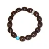 Pulseira Bodhi Rato Dourado Roxo Série Tinta DIY Especificações 13-15mm Masculino e Feminino Estilo Étnico Joia Rosário Atacado