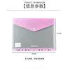 Bolsa Plástica Transparente Colorida A4 com 11 Furos e Porta-Cartão de Visita, Bolsa Impermeável para Informações de Escritório, Bolsa para Arquivo de Estudante