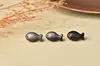 Accesorios DIY de obsidiana plateada natural con pequeños animales exquisitamente tallados, accesorios de joyería para pulseras, brazaletes y collares DIY