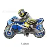 Casco nuevo para motocicleta globo caricatura genial Película de aluminio Globo Fiesta de Cumpleaños decoración de escena de carreras
