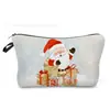 Bolsa de Cosméticos Navideña de Coche de Santa Claus Transfronteriza, Bolso de Mano Navideño Versátil, Bolsa de Almacenamiento Casual para Viajes