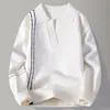 Bestseller transfronteiriço, item popular em estoque, suéter casual de gola para outono e inverno, malha da moda, suéter, pulôver