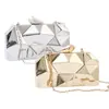 Cubo de Agua Bolsa de Hierro Cerradura Bolso de Noche Banquete Bolso de Mujer Bolso de Mano con Lentejuelas Dropshipping