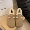 Botas de Mujer con Suela Gruesa y Forro de Felpa, Botas de Nieve Engrosadas para Uso en Exteriores, Nuevo Modelo Invierno 2026, Antideslizantes, Cálidas, Zapatos de Algodón de Lana de Cordero
