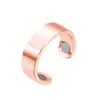 Pulseiras Magnéticas Cruzadas para Casal Amazon Superfície Lisa Terapia Magnética Abertas Banho de Ouro Rosa Conjunto de Pulseiras Magnéticas Masculinas e Femininas