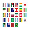 Bandera de Cadena para la Copa Mundial 2026 Transfronteriza EE. UU.-Canadá-México Decoración de Fiesta Bandera Colgante Bandera de Poliéster Guirnalda de Banderines Bandera Rectangular