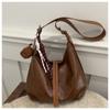Preguiçoso Elegante Waste Earth Estilo Casual 2024 Inverno Novo Estilo Coreano Retro Grande Capacidade Crossbody Bolsa Tote Axila