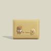 CASPER & KEANU Billetera de Oso Simple Linda Japonesa para Mujer 2024 Nueva Ultradelgada Multi-tarjeta Bolsa Plegable para Tarjetas