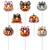 Topo de bolo de decoração de Halloween transfronteiriço, abóbora fantasma decoração de atmosfera de festa de Halloween inserções de bolo de sobremesa