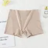 Calzoncillos tipo bóxer de algodón puro de cintura alta en talla grande para mujeres con sobrepeso, shorts de algodón transpirables de cuatro esquinas con refuerzo de algodón puro