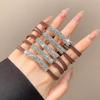 Anillo para el Cabello de Pedrería de Alta Gama Cuerda para el Cabello de Pedrería Versátil Cola de Caballo Alta Cuerda para la Cabeza de Alta Elasticidad Duradera Brillo Destello Taladro Banda de Goma