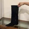 Primer encuentro: Botas Altas de Tacón Alto con Punta para Mujer, Colección Otoño/Invierno 2026, Botas de Montar Ajustadas de Color Albaricoque, Botas Altas