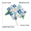 Moda coreana creativa goteo de aceite Diamante hortensia broche temperamento femenino accesorios de ropa planta Serie pin venta al por mayor