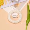 Etiqueta de corona de flores para coche diy adornos colgantes arcilla de cristal casera accesorios de regalo de personalidad material anillo de ratán