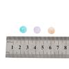 Cuentas sueltas de jade de imitación con degradado de dos colores de 10 mm, perforadas de acrílico, hechas a mano, accesorios para el cabello, pulseras, material para accesorios.