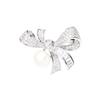 Broche de Lazo Elegante Estilo Fragante Nuevo Estilo Microincrustado Circonita Chapado en Oro Todo Fósforo Pin de Perla Natural Anti-luz para Mujer