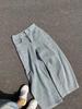 Pantalones vaqueros de estilo americano con diseño de rayas retro y perfil de machete para hombre, pantalones largos holgados de pierna ancha para la calle.