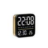 Nuevo reloj con lámpara calefactora para decoración del hogar, reloj electrónico multifuncional con imitación de veta de madera, despertador electrónico LED, superventas transfronterizo 8061
