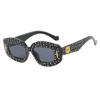 Novos Óculos de Sol Irregulares com Diamantes da Moda Ins Personalidade Cool Proteção UV para Férias ao Ar Livre Lazer