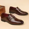 Sapatos brogue de couro plus size mais vendidos da Amazon para homens, casuais, formais e para uso profissional - 25611