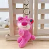 Lindo Bufanda Azul Marino Pato Peluche Colgante Llavero Decoración para Bolso de Pareja Muñeca Juguete Pequeño Juguete de Peluche