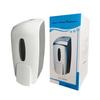 Dispensador de Sabão Manual Tipo Empurrador de Plástico Branco ABS Dispensador de Líquido Montado na Parede do Banheiro Esterilizador de Gel de Álcool