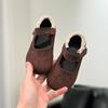 Sapatos Pequenos de Couro para Bebê Menina de 1-3 Anos Sapatos de Princesa Primavera e Verão Sapatos Pequenos de Couro Solado Macio Estilo Coreano Estilo Pastoral Sapatos de Flor de Feijão
