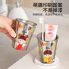 Taza para enjuague bucal de titanio puro para familia de cuatro, vaso para cepillo de dientes antibacteriano y resistente al moho, vaso para lavar para niños, vaso para beber para el hogar