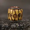 Cuentas de Barril Talladas Incrustadas con Hueso de Yak Estilo Tíbet, Cuentas Sueltas, Cuentas para Cintura, Cuentas Superiores, Manualidades DIY, Cuentas Budistas, Accesorios para Pulseras