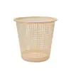 Cubo de basura de plástico recortado para el hogar Sala de estar Dormitorio Cubo de basura de plástico Tapa simple sin tapa Papelera de baño Basura de limpieza