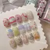 Han Feng Ins Arte de Uñas Estilo Graffiti Pintado a Mano Papel de Transferencia Tim Lei Mariposa Flor Estrella Animal Decoración Simple para Uñas