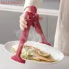 Clipe para Tigela de Arroz, Clipe Anti-Queimadura Resistente a Altas Temperaturas para Cozinha, Pinça para Alimentos em Panela a Vapor, Clipe Anti-Queimadura de Alta Temperatura, Clipe Antiderrapante de Silicone Dois em Um