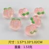 Simulação luminosa fruta resina acessórios acessórios de cabelo cordão de cabelo adesivo de geladeira joias de desenho animado feito à mão diy comida brinquedo pingente