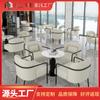 Combinación de mesa y silla de sofá de cafetería, silla de tienda de té con leche, silla de bar de libros, limpieza de bar, negociación, restaurante, tienda de postres, silla de comedor, uso comercial