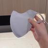 Máscara de Verão Protetor Solar Seda Gelo Upf500+ Proteção Ocular Curvada Anti-UV Sensação de Gelo Respirável Sem Marcas Pequeno Couro Fresco