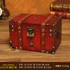 Caja de madera retro europea con cerradura, para el hogar, adornos decorativos, caja de accesorios para escape room, personalizable.