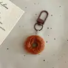 Bolsa de Simulação Pão Bagel Brinquedo Alimentício Pingente de Chaveiro Pingente Criativo de Bolsa Ornamento para Mochila de Estudante Pequeno Presente para Melhor Amigo