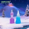 Paisaje en miniatura, adorables figuras de Santa Claus, bonitas decoraciones de bola de nieve, adornos para hacer tú mismo, accesorios para colgar, piezas decorativas pequeñas