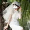 Estilo República de China Vintage Encaje Perla Hilo Suave Banda para el Cabello Sombrero Certificado Propuesta Nuevo Vestido Chino Cheongsam Joyería para la Cabeza