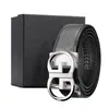 Cinturón Automático de Acero Inoxidable para Hombre, Estilo de Oficina de Alta Gama, Cinturón Negro de Primera Capa con Patrón de Ondas de Agua, Cinturón de Cintura al por Mayor