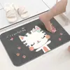 Alfombra de cachemira sintética con forma de caricatura para entrada de dormitorio, uso en el hogar, tapete de suelo grueso antideslizante, alfombrilla de baño