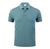 Nueva camiseta tipo polo de algodón con solapa, color sólido, con logotipo bordado, ropa de trabajo corporativa, camiseta publicitaria.