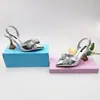Sandalias Estilo Francés de Boca Baja, Nuevos Zapatos Versátiles Elegantes de Punta Fina, Zapatos de Mujer de Nicho con Pedrería Suave al por Mayor