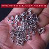 Xizang Renda Prateada Contas Moda Bolsa Anel de Contas Anel de Contas com Duplo Furo Contas Artesanais Acessórios de Argola para Pendurar Pulseira DIY