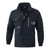 Conjunto de Ropa de Trabajo para Hombre, Estilo Primavera y Otoño, Engrosado, Resistente al Calor, Resistente al Desgaste, Algodón Puro, Ropa de Protección Laboral para Construcción, Soldadura y Reparación de Automóviles